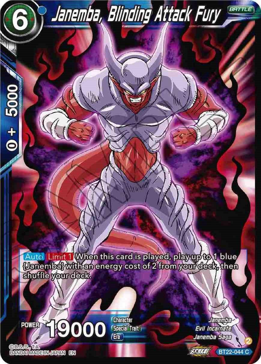 Janemba, Blinding Attack Fury (BT22-044) [Critical Blow] - POKÉ JEUX