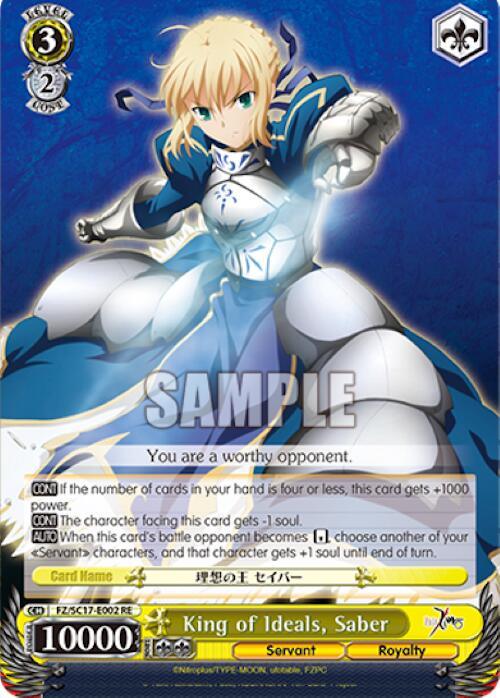 King of Ideals, Saber [Fate/Zero Chronicle Set] - POKÉ JEUX