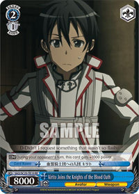 Kirito Joins the Knights of the Blood Oath (TD) [Sword Art Online Chronicle Set] - POKÉ JEUX