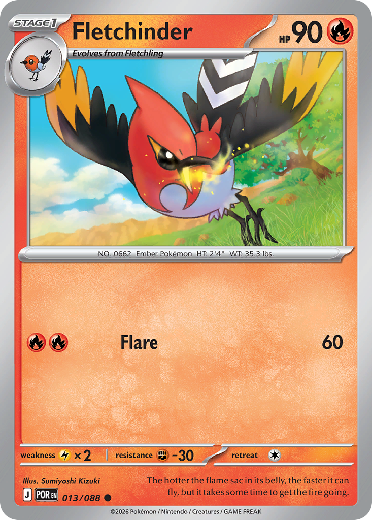 Fletchinder (13) - SM Trainer Kit Lycanroc & Alolan Raichu