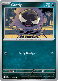 Gastly (Cosmos Holo) (123/217) - Miscellaneous Cards & Products Holofoil