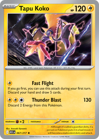 Tapu Koko (Energy Symbol Pattern) (67) - ME Ascended Heroes Reverse Holofoil