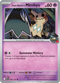 Team Rocket's Mimikyu (Energy Symbol Pattern) (97/217) - ME Ascended Heroes Reverse Holofoil