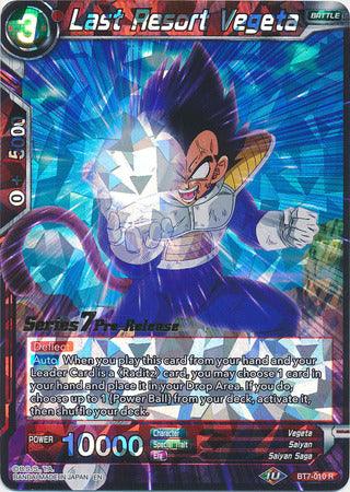 Last Resort Vegeta (BT7-010_PR) [Assault of the Saiyans Prerelease Promos] - POKÉ JEUX
