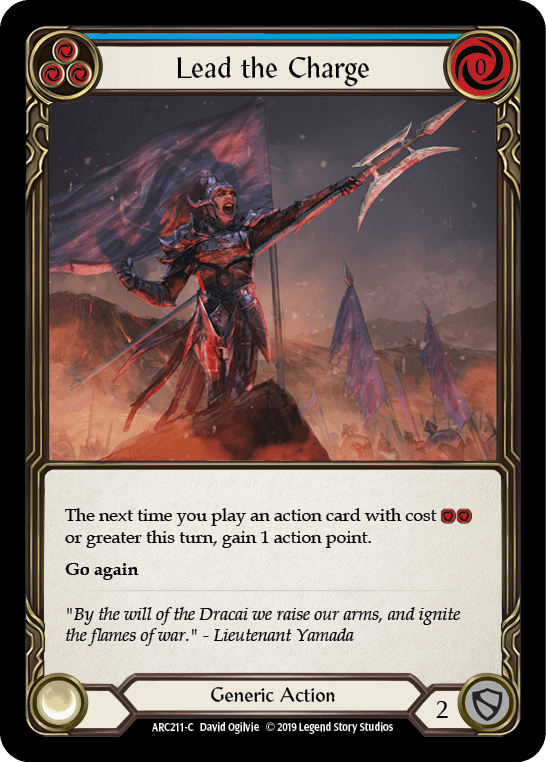 Lead the Charge (Blue) [ARC211-C] (Arcane Rising) 1st Edition Normal - POKÉ JEUX