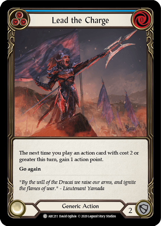 Lead the Charge (Blue) [U-ARC211] (Arcane Rising Unlimited) Unlimited Normal - POKÉ JEUX