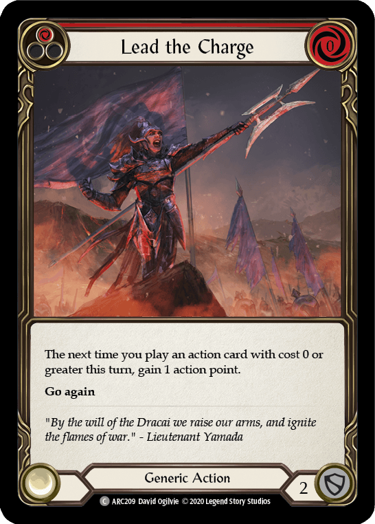 Lead the Charge (Red) [U-ARC209] (Arcane Rising Unlimited) Unlimited Normal - POKÉ JEUX