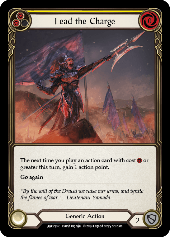Lead the Charge (Yellow) [ARC210-C] (Arcane Rising) 1st Edition Normal - POKÉ JEUX