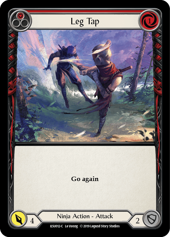 Leg Tap (Red) [KSU012-C] (Katsu Hero Deck) 1st Edition Normal - POKÉ JEUX