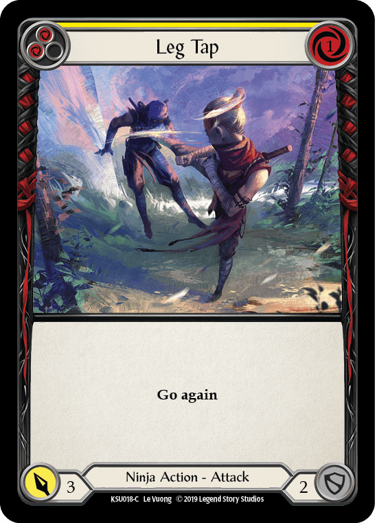 Leg Tap (Yellow) [KSU018-C] (Katsu Hero Deck) 1st Edition Normal - POKÉ JEUX