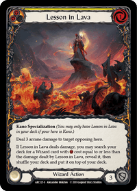 Lesson in Lava [ARC121-S] (Arcane Rising) 1st Edition Normal - POKÉ JEUX