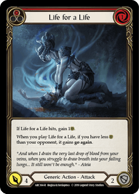 Life for a Life (Red) [ARC164-R] (Arcane Rising) 1st Edition Normal - POKÉ JEUX