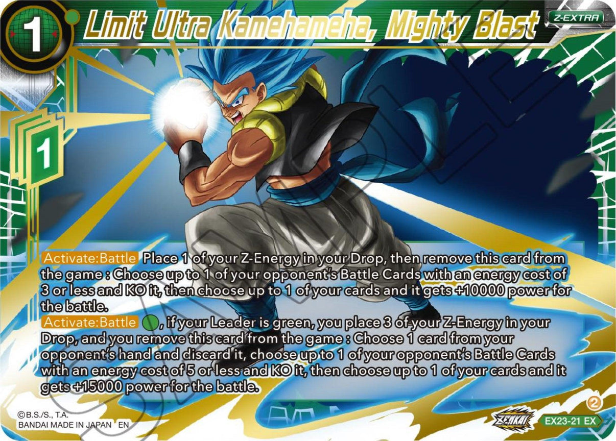 Limit Ultra Kamehameha, Mighty Blast (EX23-21) [Premium Anniversary Box 2023] - POKÉ JEUX