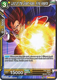 Lord of the Great Apes, King Vegeta (BT3-093) [Cross Worlds] - POKÉ JEUX