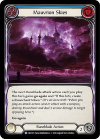 Mauvrion Skies (Blue) [CRU147] (Crucible of War) 1st Edition Normal - POKÉ JEUX
