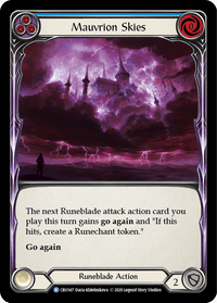 Mauvrion Skies (Blue) [CRU147] (Crucible of War) 1st Edition Rainbow Foil - POKÉ JEUX