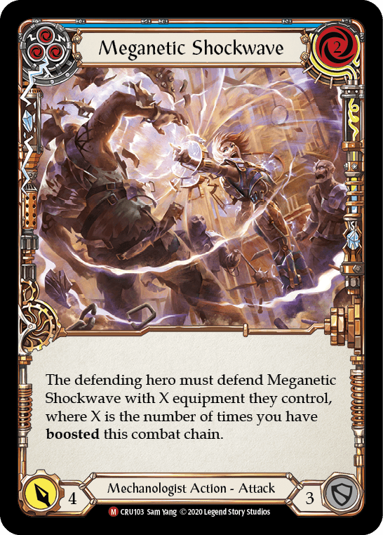 Meganetic Shockwave [CRU103] (Crucible of War) 1st Edition Rainbow Foil - POKÉ JEUX