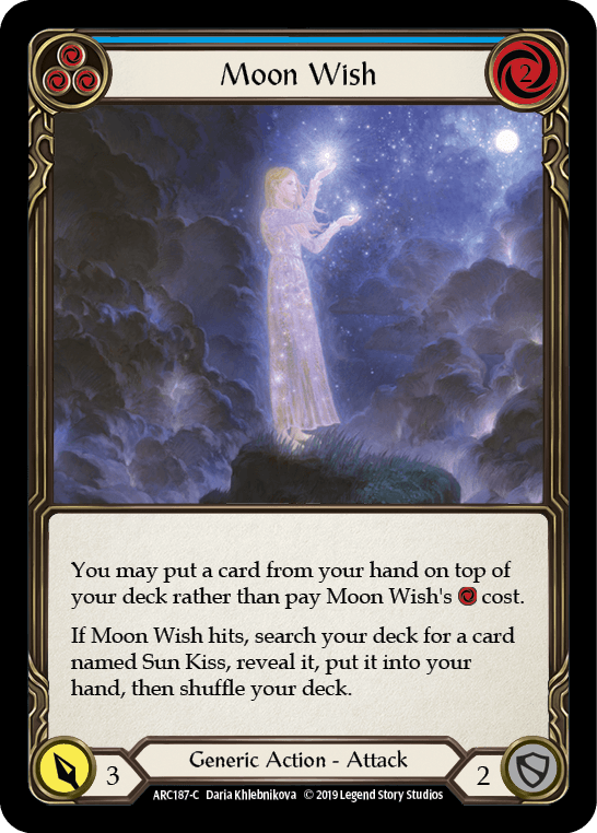 Moon Wish (Blue) [ARC187-C] (Arcane Rising) 1st Edition Normal - POKÉ JEUX