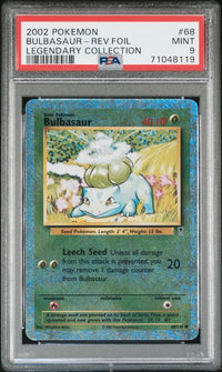 2002 POKEMON LEGENDARY COLLECTION #68 BULBASAUR FOIL LEGENDARY COLLECTION PSA 9 #71048119
