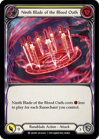 Ninth Blade of the Blood Oath [U-ARC082] (Arcane Rising Unlimited) Unlimited Normal - POKÉ JEUX