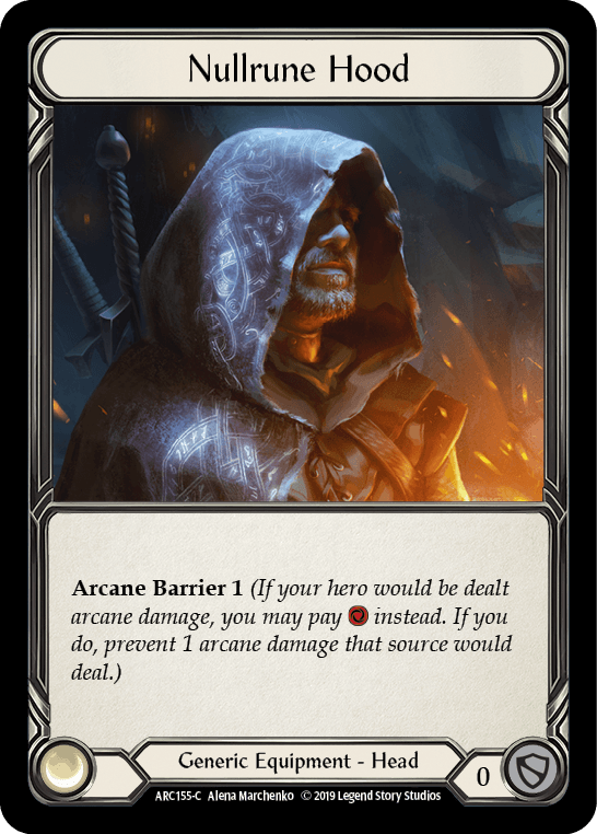 Nullrune Hood [ARC155-C] (Arcane Rising) 1st Edition Normal - POKÉ JEUX