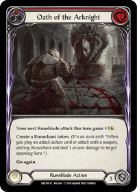 Oath of the Arknight (Red) [ARC091-R] (Arcane Rising) 1st Edition Normal - POKÉ JEUX