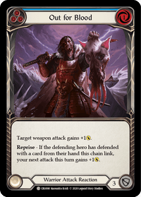 Out for Blood (Blue) [CRU090] (Crucible of War) 1st Edition Rainbow Foil - POKÉ JEUX