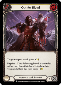 Out for Blood (Yellow) [CRU089] (Crucible of War) 1st Edition Rainbow Foil - POKÉ JEUX
