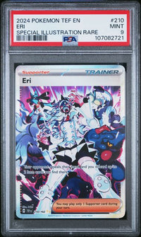 2024 POKEMON TEMPORAL FORCES #210 ERI SPECIAL ILLUSTRATION RARE PSA 9 #107082721