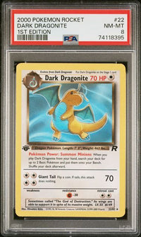 DARK DRAGONITE #22 1st Edition PSA 8 Cert #74118395