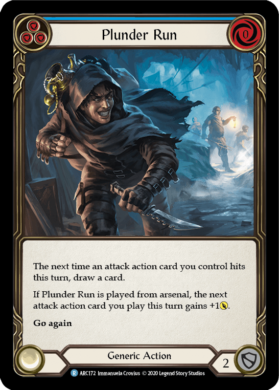Plunder Run (Blue) [U-ARC172] (Arcane Rising Unlimited) Unlimited Rainbow Foil - POKÉ JEUX