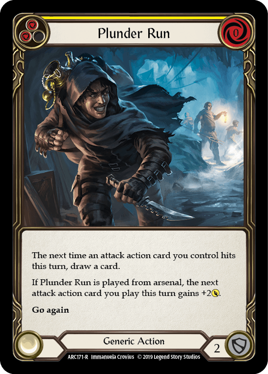 Plunder Run (Yellow) [ARC171-R] (Arcane Rising) 1st Edition Normal - POKÉ JEUX
