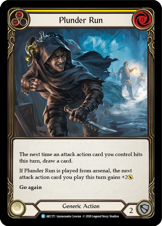 Plunder Run (Yellow) [U-ARC171] (Arcane Rising Unlimited) Unlimited Rainbow Foil - POKÉ JEUX