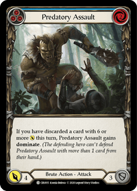 Predatory Assault (Blue) [CRU015] (Crucible of War) 1st Edition Normal - POKÉ JEUX
