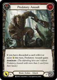 Predatory Assault (Red) [CRU013] (Crucible of War) 1st Edition Normal - POKÉ JEUX