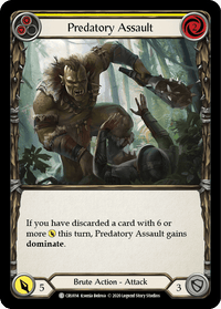 Predatory Assault (Yellow) [CRU014] (Crucible of War) 1st Edition Rainbow Foil - POKÉ JEUX