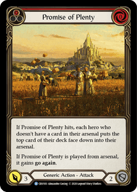 Promise of Plenty (Red) [CRU183] (Crucible of War) 1st Edition Normal - POKÉ JEUX