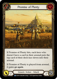 Promise of Plenty (Yellow) [CRU184] (Crucible of War) 1st Edition Normal - POKÉ JEUX