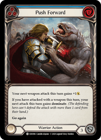 Push Forward (Blue) [CRU096] (Crucible of War) 1st Edition Normal - POKÉ JEUX