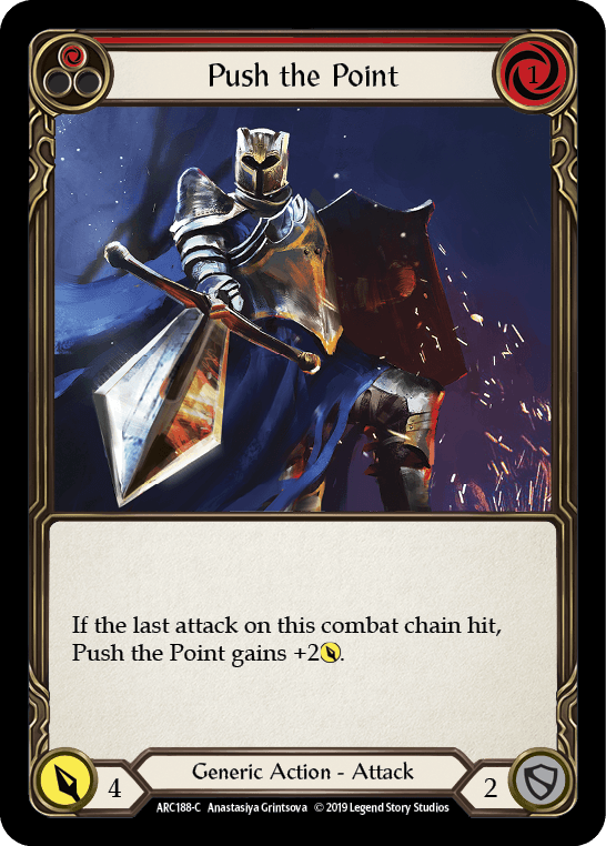 Push the Point (Red) [ARC188-C] (Arcane Rising) 1st Edition Normal - POKÉ JEUX