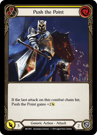 Push the Point (Yellow) [ARC189-C] (Arcane Rising) 1st Edition Normal - POKÉ JEUX