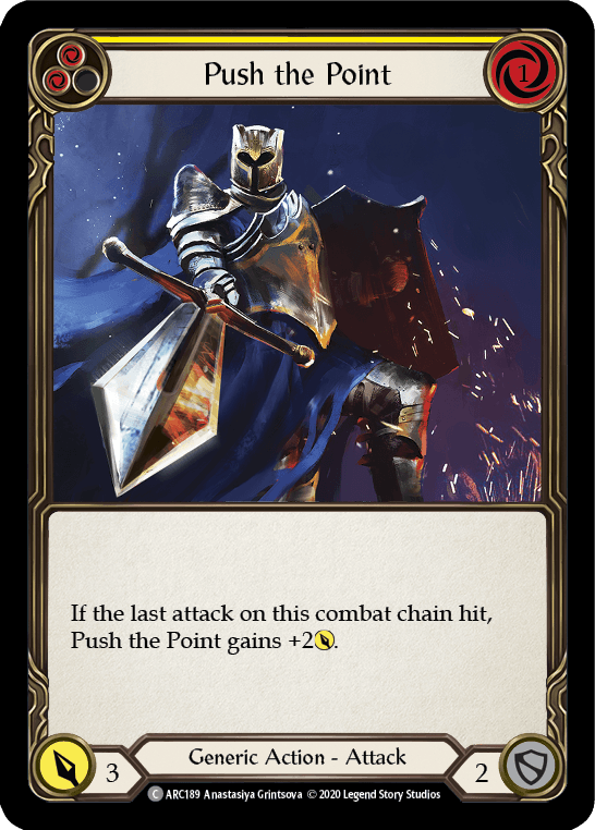 Push the Point (Yellow) [U-ARC189] (Arcane Rising Unlimited) Unlimited Rainbow Foil - POKÉ JEUX