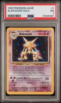 ALAKAZAM-HOLO #1 PSA 7 Cert #70945387