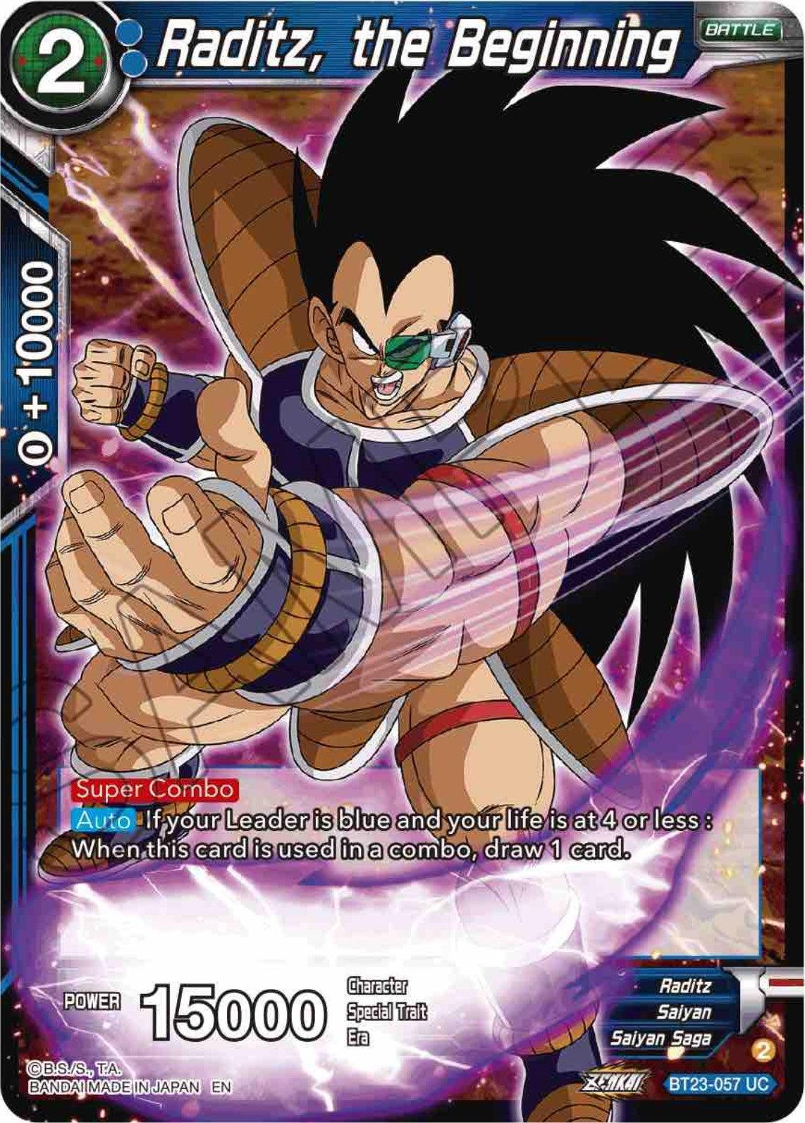 Raditz, the Beginning (BT23-057) [Perfect Combination] - POKÉ JEUX