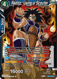 Raditz, Using a Scouter (BT23-056) [Perfect Combination] - POKÉ JEUX