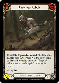 Ravenous Rabble (Blue) [ARC193-C] (Arcane Rising) 1st Edition Normal - POKÉ JEUX