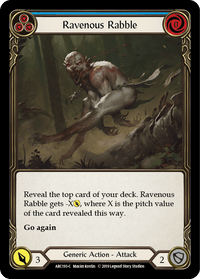 Ravenous Rabble (Blue) [ARC193-C] (Arcane Rising) 1st Edition Rainbow Foil - POKÉ JEUX