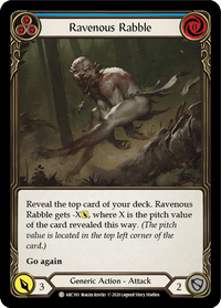 Ravenous Rabble (Blue) [U-ARC193] (Arcane Rising Unlimited) Unlimited Rainbow Foil - POKÉ JEUX