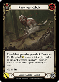 Ravenous Rabble (Red) [ARC191-C] (Arcane Rising) 1st Edition Normal - POKÉ JEUX