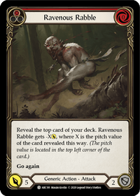 Ravenous Rabble (Red) [U-ARC191] (Arcane Rising Unlimited) Unlimited Rainbow Foil - POKÉ JEUX